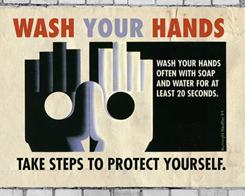 vintage PSAs from the past are redesigned to help spread the word on coronavirus safety