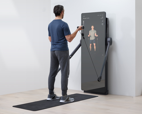 yves béhar unveils smart mirror and all-in-one home fitness system