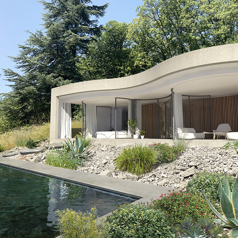 maison W pleated house