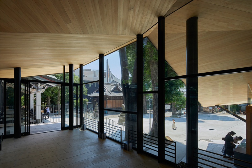 asai architects tops office building of tokyo's kameari katori shrine with folded-plate roof - 3