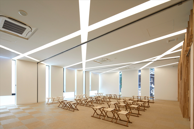 asai architects tops office building of tokyo's kameari katori shrine with folded-plate roof - 7