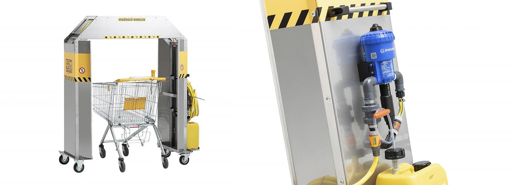 meet clean trolley, an efficient and safe way for cleaning supermarket