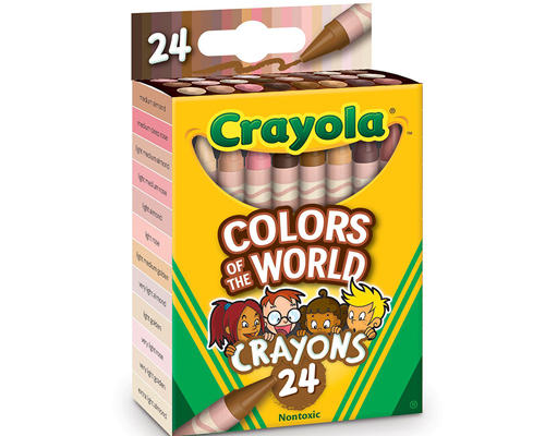 crayola introduces new box with skin tone-inspired crayon colors