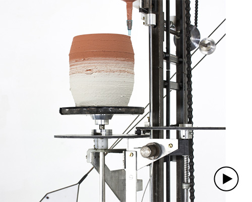 daniel de bruin builds hand-powered analog 3D printer to reconnect with his designs