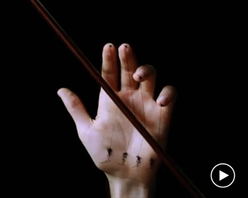 david catá composes a musical track into the palm of his hand