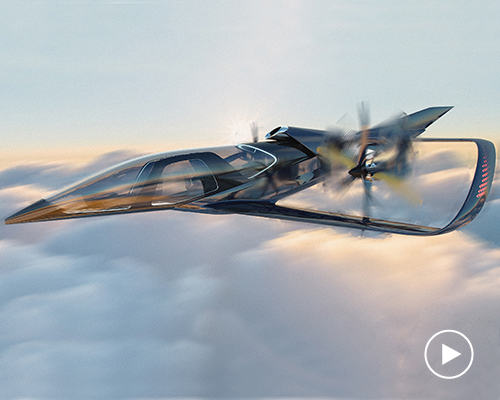 embraer pulse concept car vertically takes off with glass aircraft pod