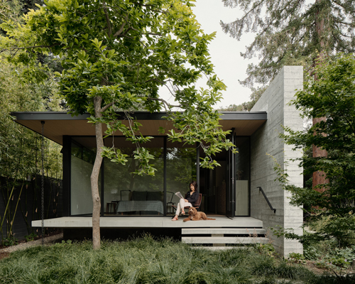 feldman architecture's 'the sanctuary' rests among lush garden site of palo alto