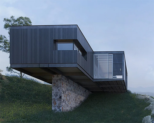 franchini + bom conselho design 'cabana oitis' elevated within mountainous brazil