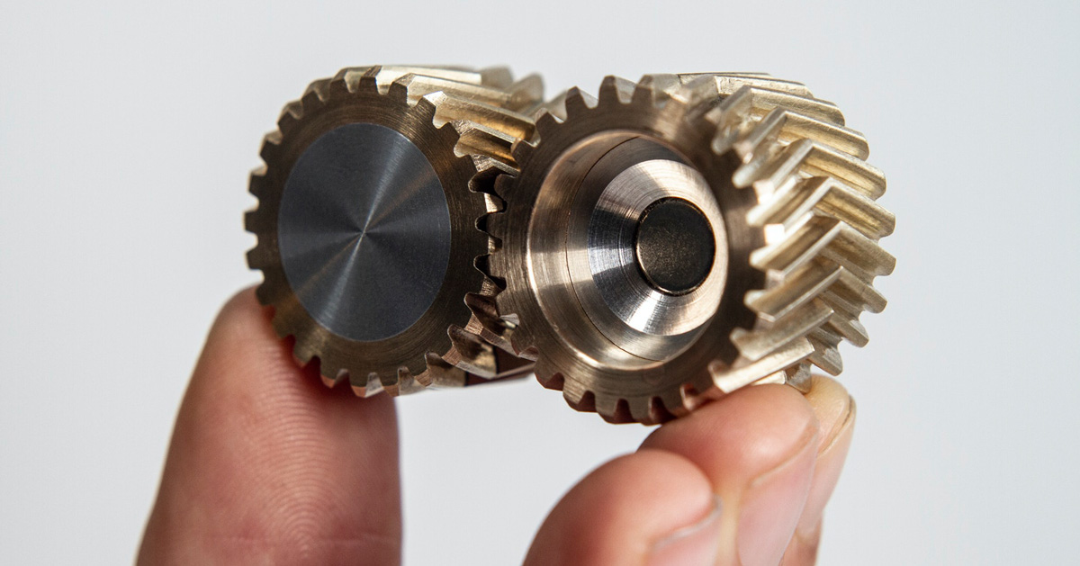 relieve stress with 'helico', the world’s first helical gear fidget toy