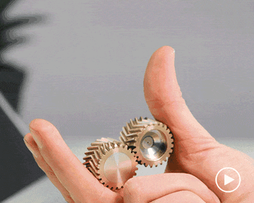 relieve stress with 'helico', the world’s first helical gear fidget toy by metmo