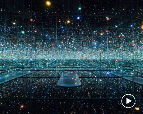 'infinite drone' by THE BROAD pairs kusama's infinity mirrored room with ambient sound art