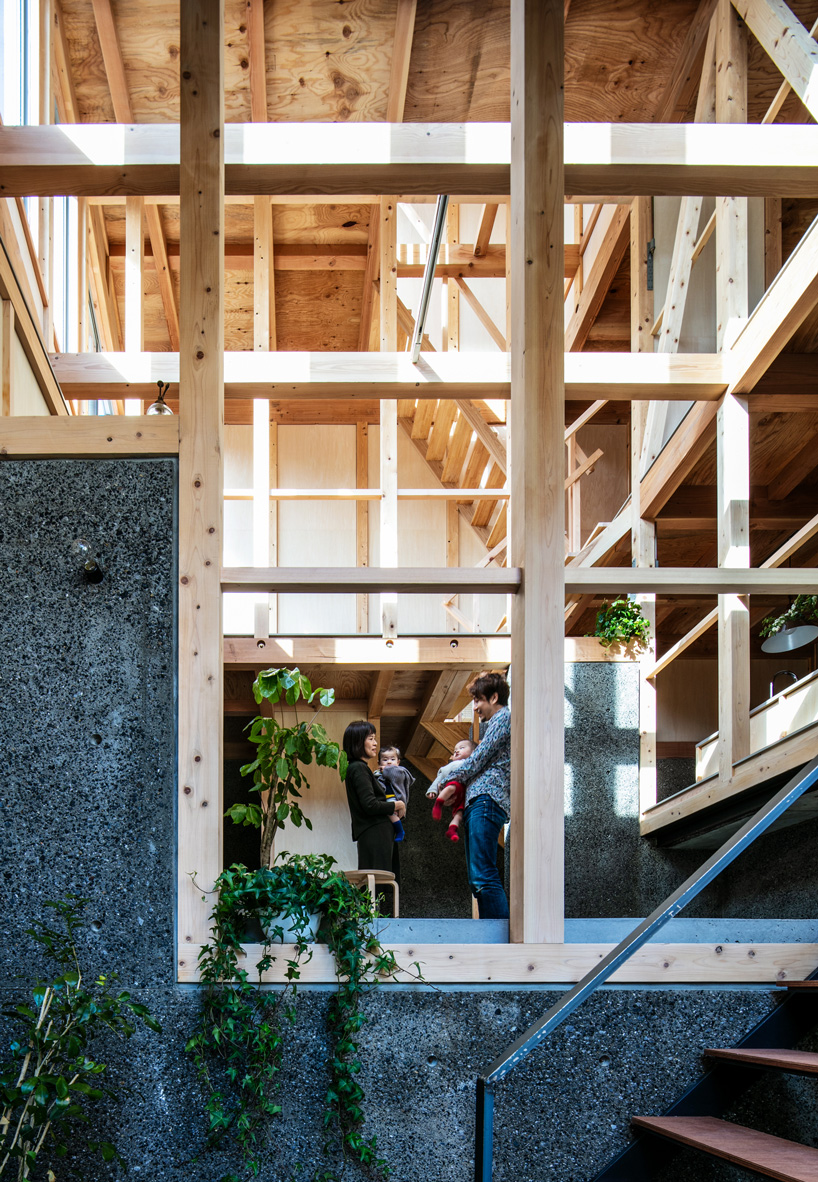 kiyoaki takeda's timber house with five retaining walls in tokyo merges nature with artefact - 1