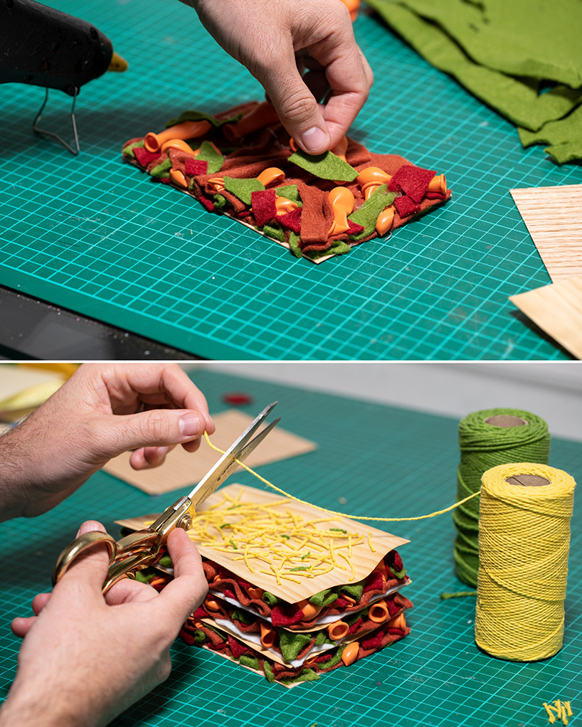 kyle bean crafts mouth-watering mixed media meals during lockdown