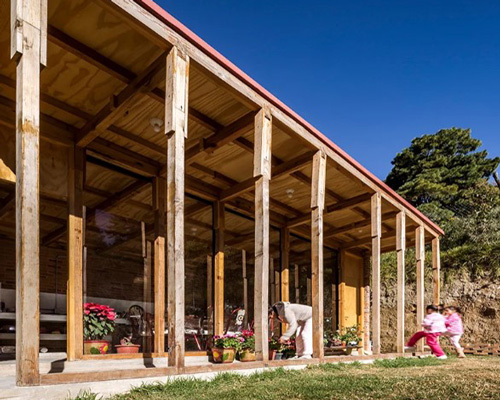 manuel cervantes estudio creates bioclimatic social housing for workers in salazar, mexico