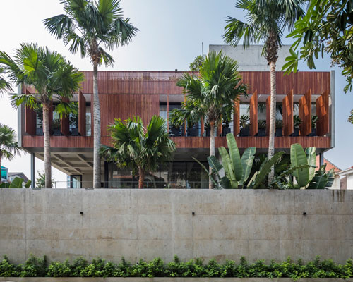 the bunker house by nha dan architects exposes the raw texture of concrete in vietnam
