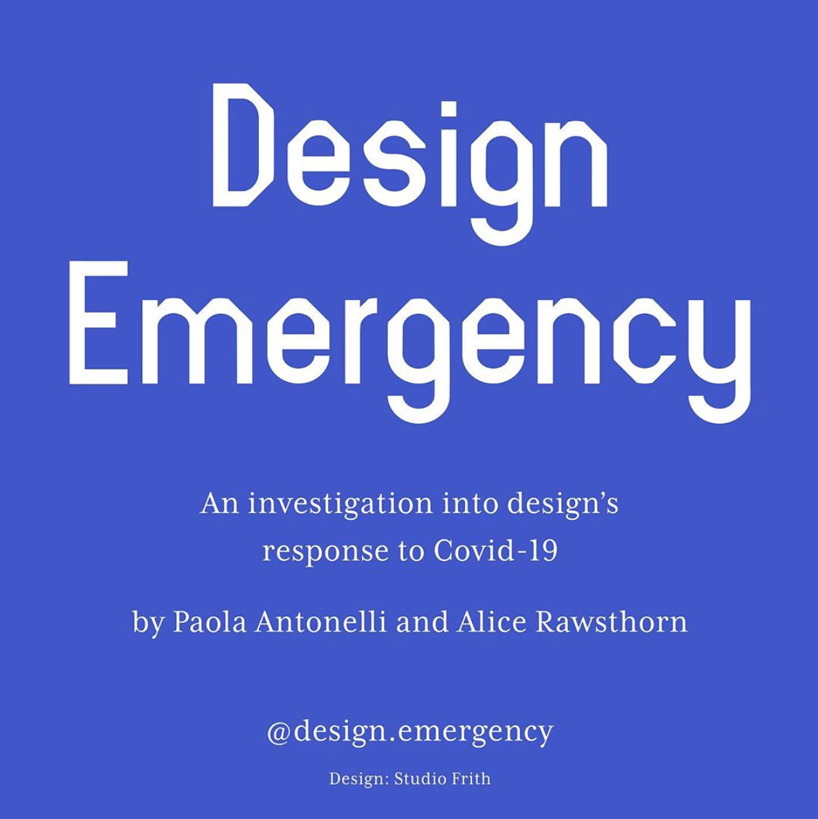 paola antonelli + alice rawsthorn collaborate on 'design emergency' project