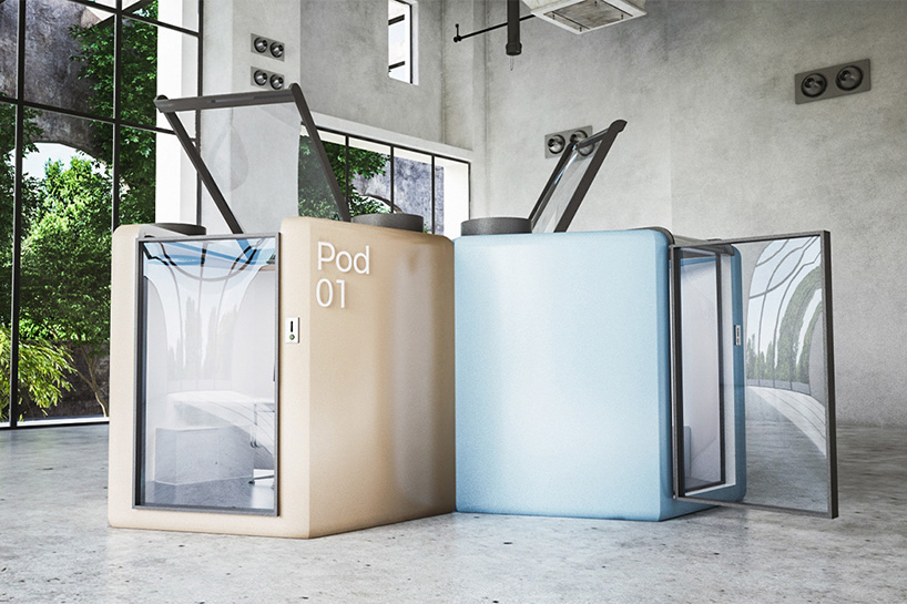 qworkntine is a health-focused office pod system for post-quarantine workplaces - 2