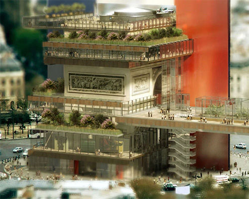 casing the arc the triomphe. a proposal to reappropriate the public monument in paris