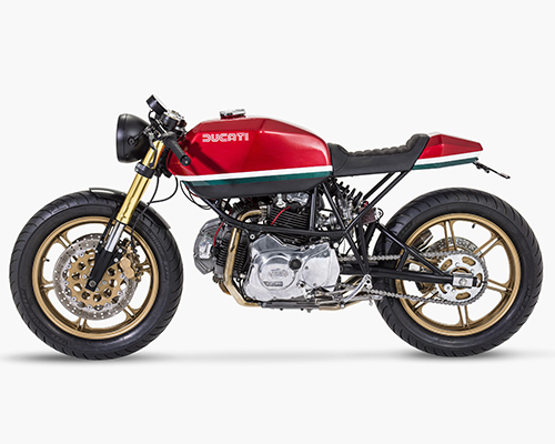less is more defines ruamachines' 1982 ducati 600SL pantah motorcycle