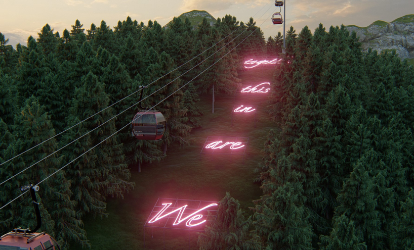 'we are in this together' will glow in neon pink up the slopes of telluride - 2