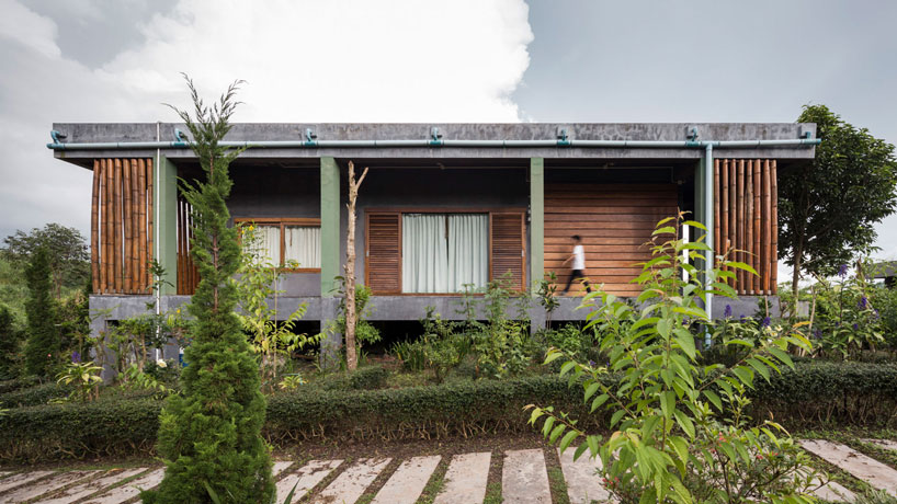 bamboo and concrete builds TOUCH architect's sustainable 'tree villa' in thailand designboom
