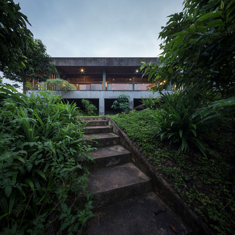 bamboo and concrete builds TOUCH architect's sustainable 'tree villa' in thailand designboom