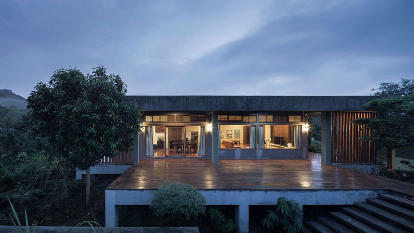 bamboo and concrete builds TOUCH architect's sustainable 'tree villa' in thailand designboom