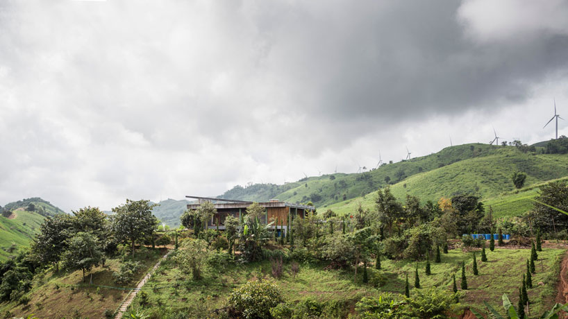 bamboo and concrete builds TOUCH architect's sustainable 'tree villa' in thailand designboom