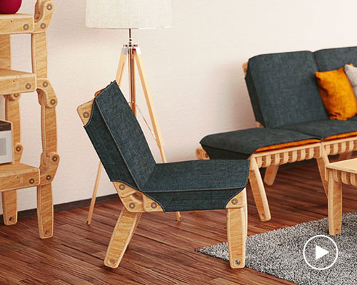 un-lim is a modular furniture system that lets users change it over time