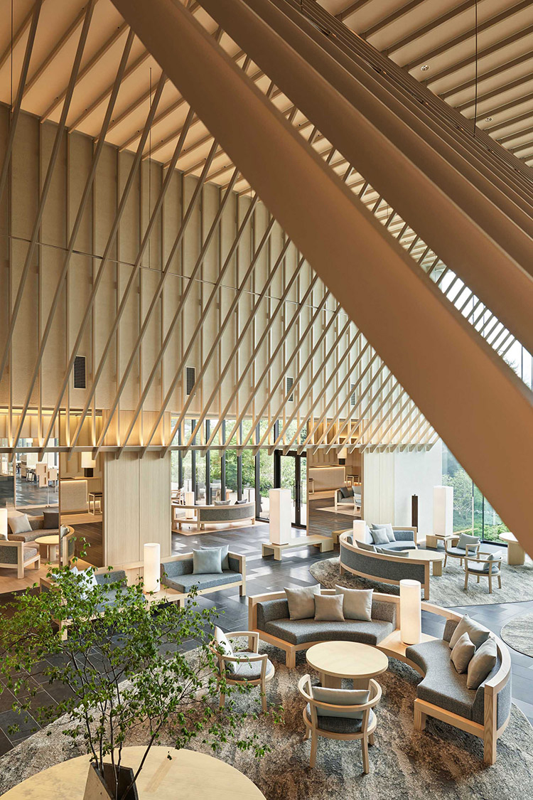 curiosity completes sorano hotel with tent-shaped entrance in tokyo