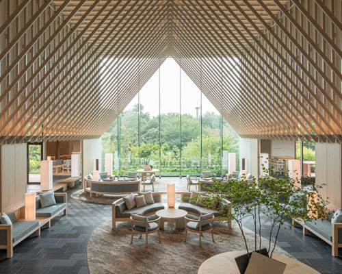 curiosity completes sorano hotel with tent-shaped entrance in tokyo