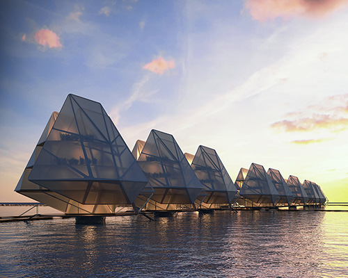 dada envisions modular floating dwelling units for coastal communities over the world