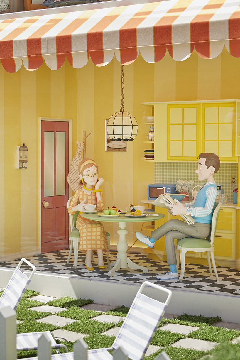 GENTLE MONSTER's dollhouse pop-up store boasts a half-scaled façade