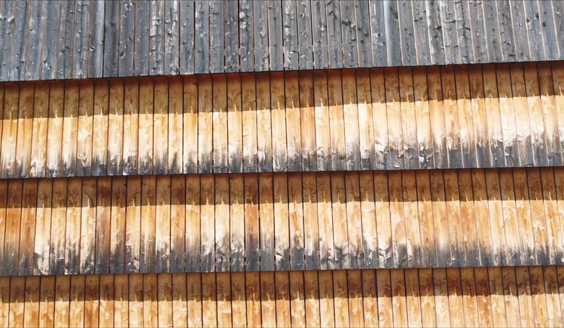 larch cladding folds over gymnasium guillestre to echo the landscape designboom