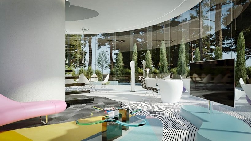 karim rashid dream house is a futuristic yet economical house in the countryside disk house