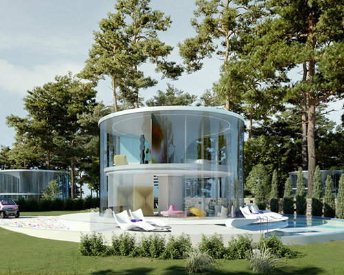 karim rashid's dream house is a futuristic yet economical house in the countryside