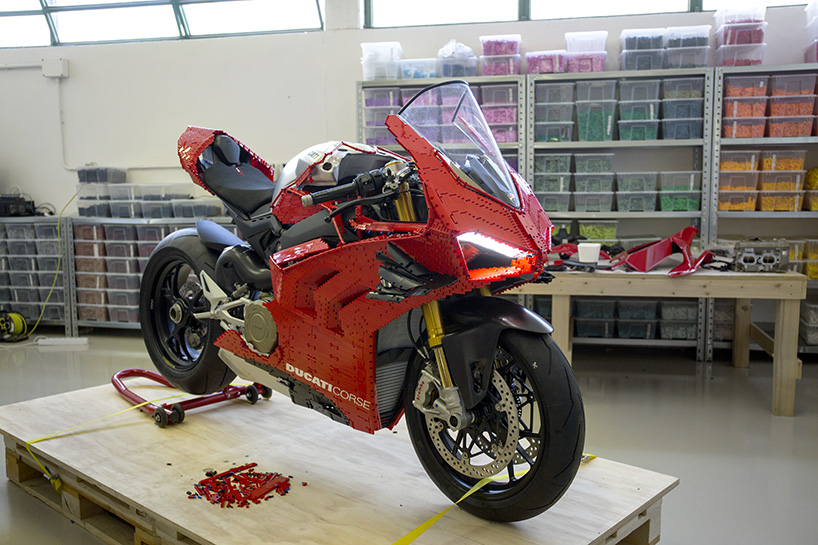 LEGO builds a functioning, fully-sized ducati panigale V4 R