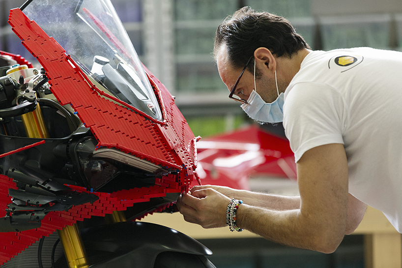 LEGO builds a functioning, full-size ducati panigale V4 R