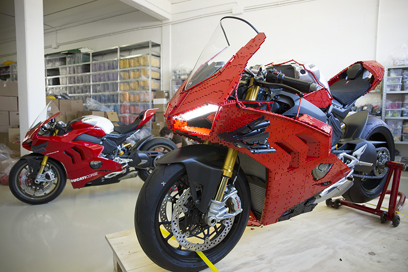 LEGO builds a functioning, full-size ducati panigale V4 R