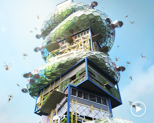 noiz architects proposes shibuya hyper cast 2, a futuristic vertical city for tokyo