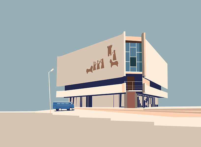 nvard yerkanian illustrates famous soviet modernist architecture in armenia
