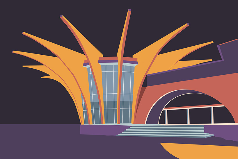 nvard yerkanian illustrates famous soviet modernist architecture in armenia