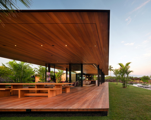 olson kundig's 'hale lana' house in hawaii embraces its natural habitat