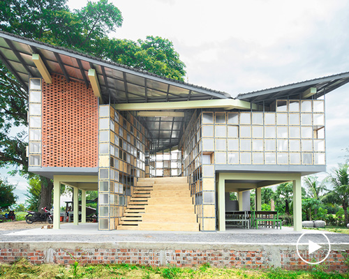 orient occident atelier designs cambodia school as a climbable and reconfigurable structure