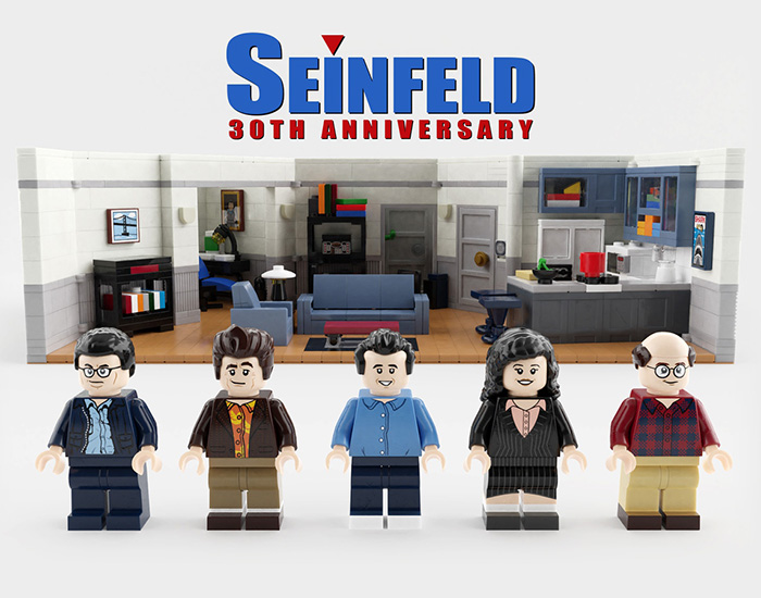 the seinfeld LEGO set celebrates the beloved classic 90s comedy sitcom ...