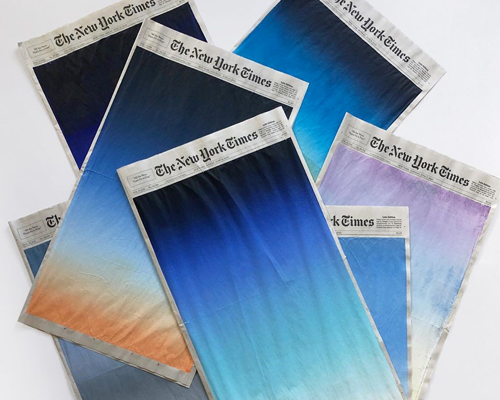 sho shibuya paints sunrises from a small window onto the new york times