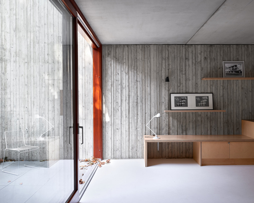 textured in-situ concrete finishes kennedytwaddle's SOBORO house in east london
