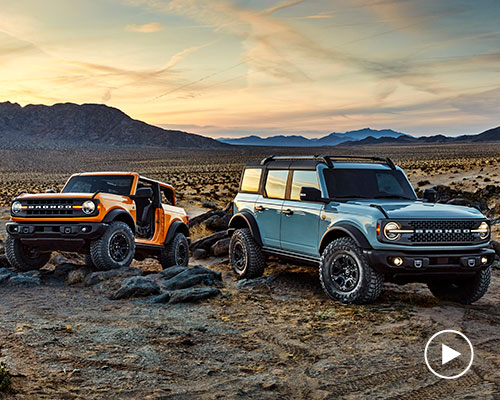 retro-inspired 2021 ford bronco features detachable doors and roof panels