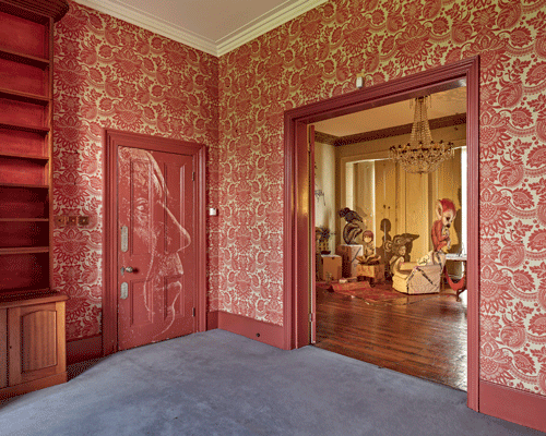vhils participates in a 'locked-down' artist takeover of a london victorian townhouse