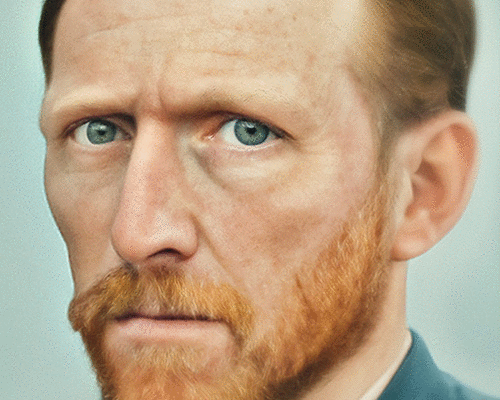 bas uterwijk uses AI to create portraits of famous historical figures